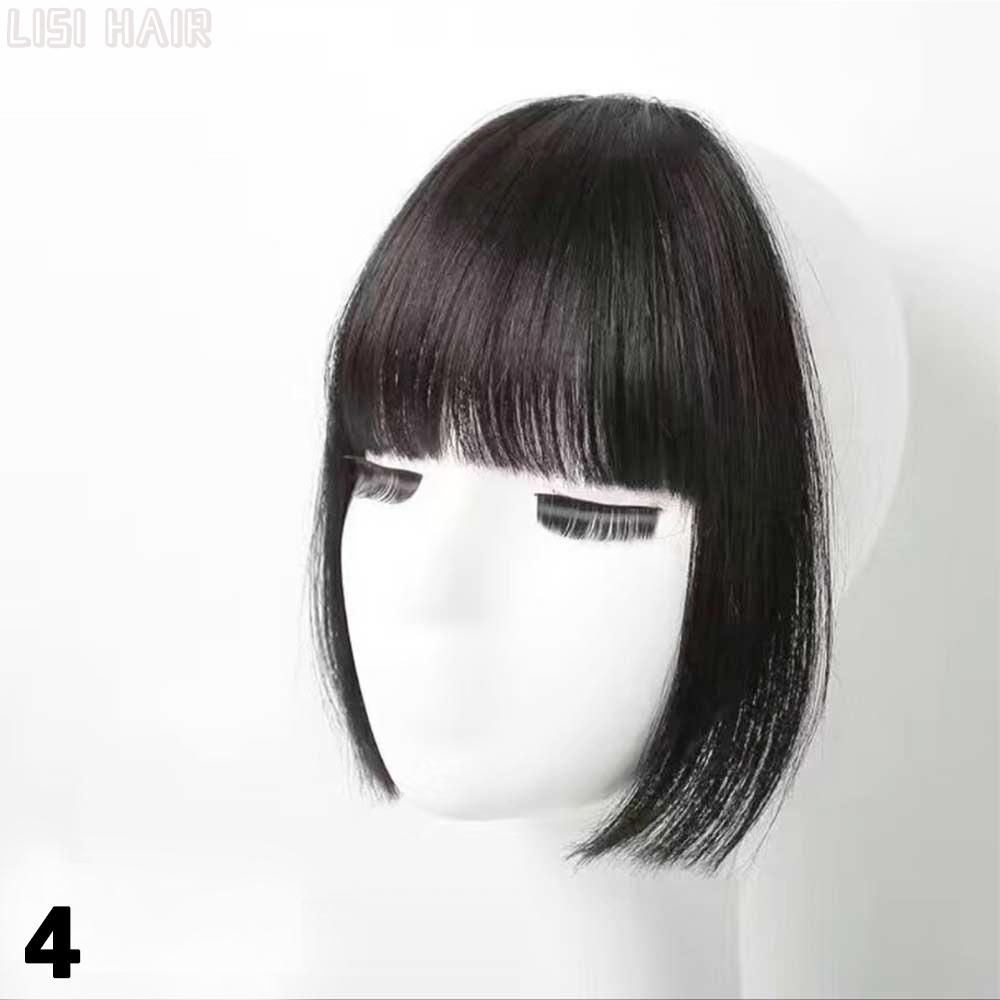 MISS WIG Synthetic Air Bangs Hair Styling Hair Clip Hair Extensions Long And Wide Sideburns Natural Wig Clip In Bangs