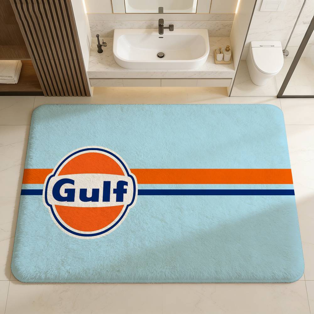 Tappetino d'ingresso logo G-Gulfs Racing Stile Nordico Tappetino per porta di casa Tappetini per bagno-WC Tappetino per decorazione camera da letto hotel
