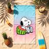 Orzeszki ziemne (5) Motyw Ręcznik plażowy Odporny na piasek Miękki i wygodny Odpowiedni na basen Kemping Joga i Nurkowanie Podróżny