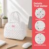 Durable Lunch Tote Bag Portable Food Container Bag Polka Dots Insulated Lunch Bag  Office