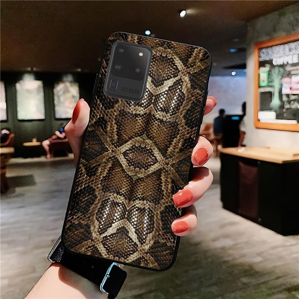Snake Skin Phone Case For Samsung S 9 10 20 21 22 23 30 23 24 plus lite Ultra FE S10lite Fundas