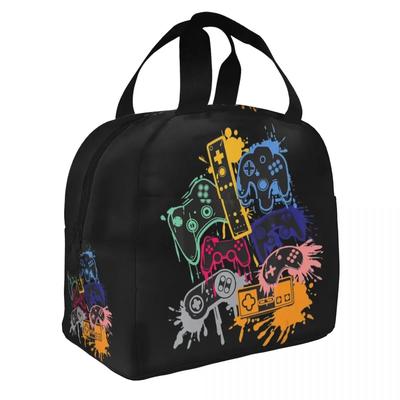 Kontrolliere alle Dinge Videospiel-Controller Isolierte Lunchtaschen Tragbarer Mahlzeitenbehälter Kühltasche Tragetasche Lunchbox Lebensmitteltasche