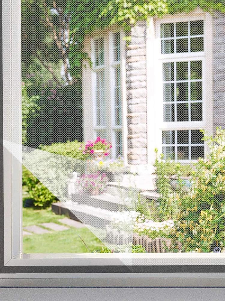 Anti Fly Mosquito Net Window Fly Screen Netting Adhesive Replacement Parts Netting for Bedroom Home Frame Living Room