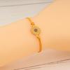 2Pcs Braided Bracelets, Adjustable Drawstring Design Friendship Bracelets, Chrysanthemum Pendant Friendship Wristbands for Versatile Daily Wear