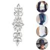 Applique Strass Verre Exquise Éblouissante Fleur Strass Verre Patch pour Vêtements Robe de Mariée