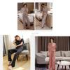 Ice Silk Ladies Sleepwear Set With Breathable Comfort For Home Use