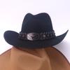European and American Spring and Summer New Men's Ethnic Wind Sun Protection Hat Bucket Hat Hard Female Cowboy Straw Hat