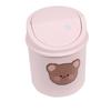 Ins Desktop Mini Trash Can Bin Tube Bedroom Waste and Home Cleaning Cute Mini Garbage Can Storage Box with Cover Kawaii Stickers