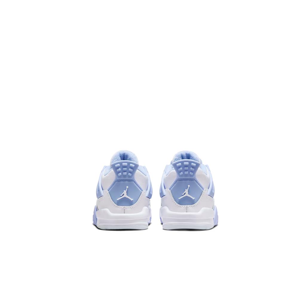 Air Jordan 4 Retro TD Forget Me Not Zapatillas de Bebé Blanco Tinte Azul Verde Aceite IB8961-100