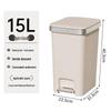 Large Kitchen Trash Can with Foot Pedal and Wheels