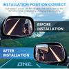 BBTO Blind Spot Car Mirror 4 Pack 360 Degree Glass Traffic Safety Rearview Mirror Rectangle Convex Spot Frameless Adjustable Self Adhesive Angle For