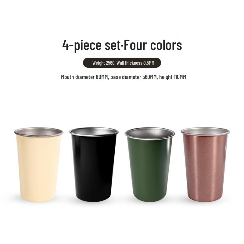 CENLOON Outdoor Stainless Steel Mugs - 2-Pack
