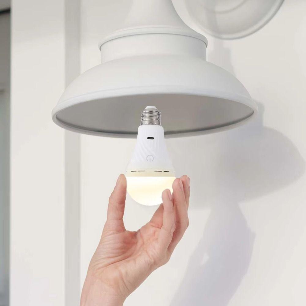 New 3 Color Remote USB Led Bulb with Timing Smart E27 Bulbs Dimmable Cordless Rechargeable Light Bulb