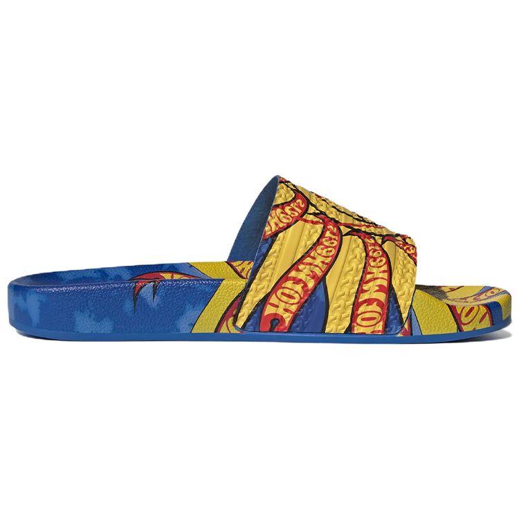 Sean Wotherspoon x Hot Wheels x adidas Adilette Klapki Unisex Sneakers Niebieski Blue-Bird Odważny-Złoty GX9756