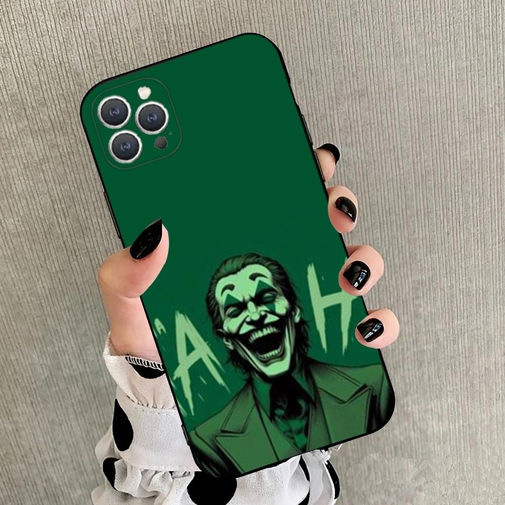 

Happy F-Face J-Joker Phone Case For iPhone 15,14,13,12,11,Plus,Pro Max,XS,X,XR,SE,Mini,8,7 Soft Silicone Black Cover iPhone11