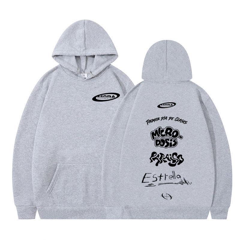 Rapper MORA Album 2025 Merch Graphic Hoodie Men Women Oversized Fleece Pullover Winter Long-sleeved Casual Comfort Sweatshirts