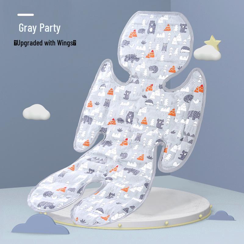 

Летняя охлаждающая гелевая подушка для коляски/автокресла - Мягкая, мультяшный дизайн 70*33