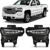 BEZ1 LED Fog Lights for GMC Sierra 1500 2016-2018 Bumper Driving LED Fog Lamp Assembly Replacement Fog Light Kit IP67 Waterproof