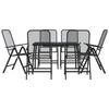 VidaXL 7-piece Garden Dining Set Anthracite Metal Mesh 3211821