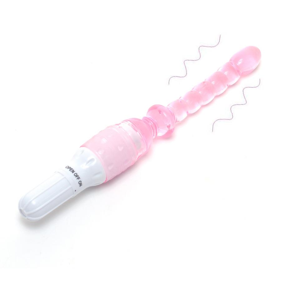 Jelly Vibrator Stick Long Anal Butt Plug Beads Silicone G-Spot Massager Adults Female Sex Toys For Couples Masturbation