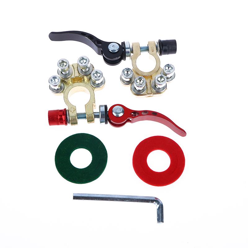 1 Pair 12V 24V Automotive Car Top Post Battery Terminals Wire Cable Clamp Quick Release Disconnect Car Battery Terminal Connecto