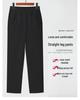 Warm High-Waist Velvet Pants for Middle-Aged and Elderly Women - Autumn/Winter Straight-Leg Style