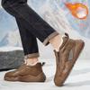 Winter Casual Boots Man  High Top Men's Platform Shoes Comfort  Warm Plush Sneakers Snow Boots