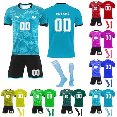 Personalised Shirts Kit Mens Girls With Name Number Custom Football Jerseys For Boys Training Suit