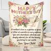 Mother's Day Love Blanket Suitable for Sofas,travel, Living Rooms Also a Good Gift for Friends and Family Suitable for All Seasons.