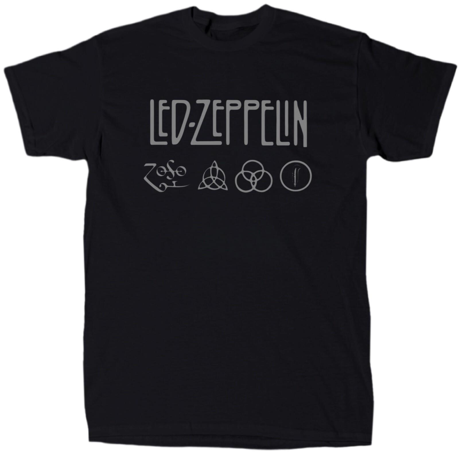 Led Zeppelin T-Shirt | Men s | Gift | Band | Crew | Cotton XXXL