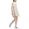 adidas Originals Sports Lifestyle Series Logo Pattern Vintage Loose Side Pocket Strap Dress Women Dresses Beige JM2712