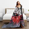 Rock Star Johnny Hallyday Blanket Quality Warm  Bedding Throws Winter Decorative Couch Chair Pattern Bedspread