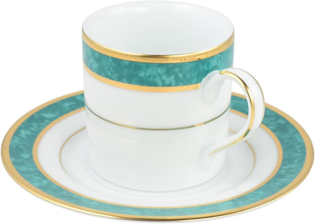 CANION WITS Vesuvio Filiżanka do kawy i spodek, Designerska zastawa stołowa w stylu zachodnim (Prezent, Dom, Kawiarnia, Restauracja, itp.) na Piękny Stół Jadalny [Canyon Wits]
