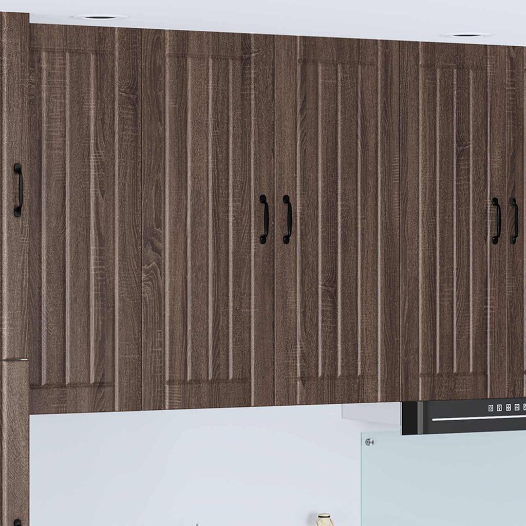 Wall Cabinet LUCCA Brown Oak 80 x 31 x 100 cm Particleboard