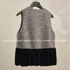 Spring and Autumn Vest Skinny Elderly Mom Temperament Female Noble Velvet Vest Top Trend
