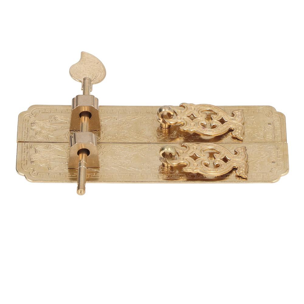 Chinese Style Cabinet Faceplate Brass Door Pull Plate Retro Cabinet Handles Dressers