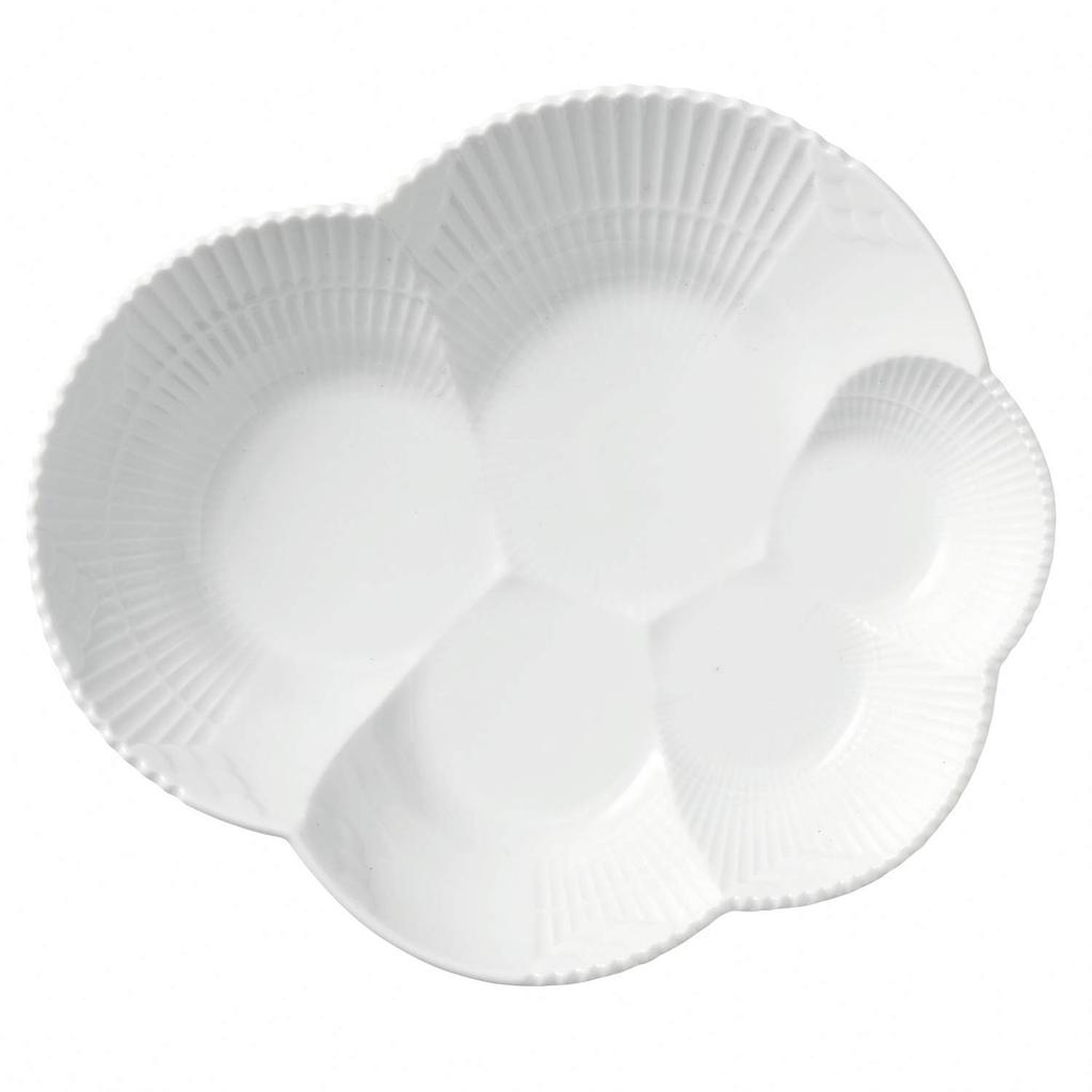 Imported Royal Copenhagen White Elements Dish Plate Dish 19cm Wedding Gift Present 1017068 [Regular Product]