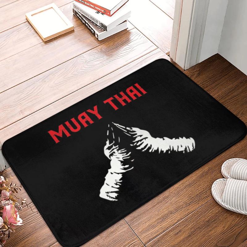 Thailand Twin Tiger Sak Yant Muay Thai Doormat Indoor Entrance Mat Non-Slip Kitchen Carpet Living Room Rug Welcome Doormat