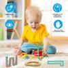 24Links Fidgets Wacky Tracks Toys Classroom Students Gifts Sensory Autism Snap Fidget Click Toy for Kids Adults Stress Relief