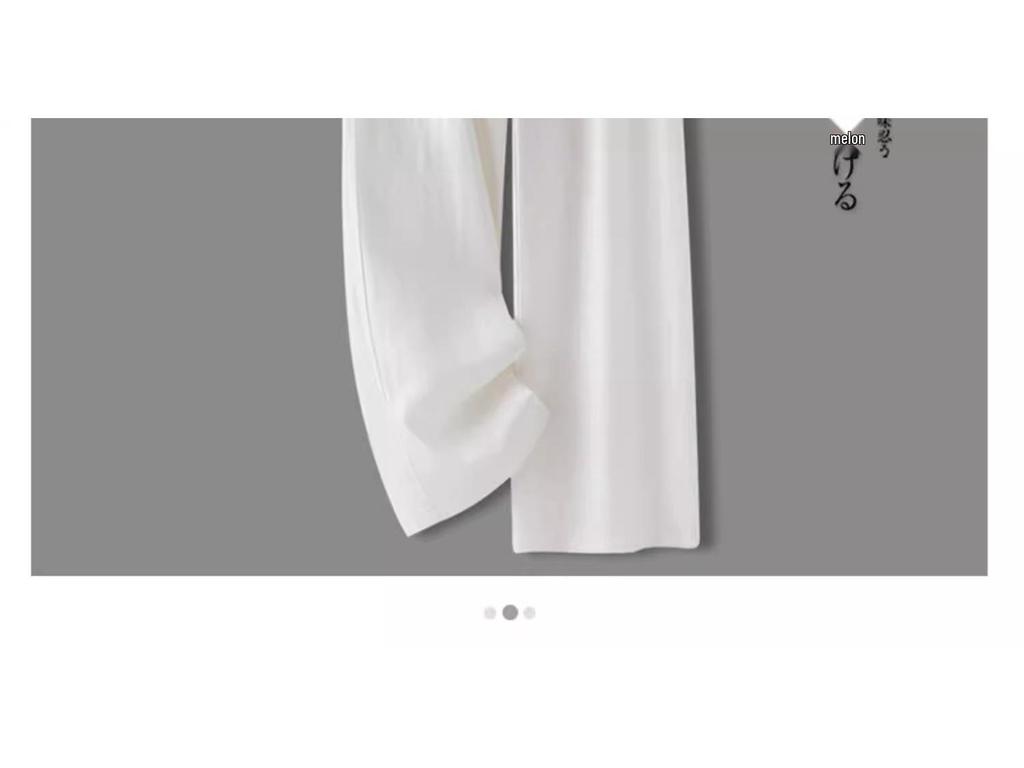 2025 Women's Summer Slimming Cotton Linen Wide-Leg Pants