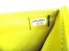 Authentic CHANEL Yellow Lamb Leather Flap Long Wallet Purse #a368   Refurbished