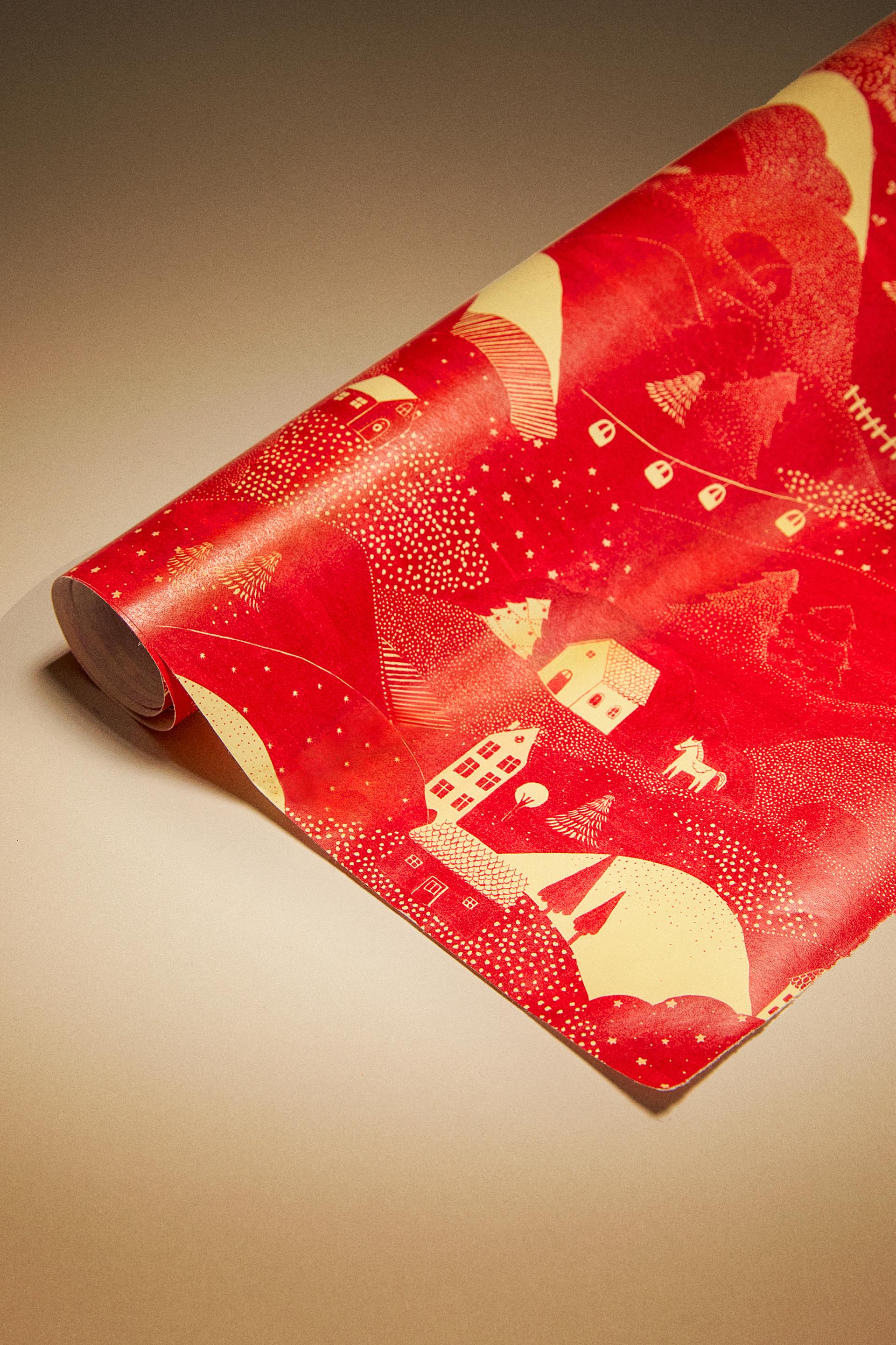 

РОЖДЕСТВЕНСКАЯ ЛАНДШАФТНАЯ УПАКОВОЧНАЯ БУМАГА