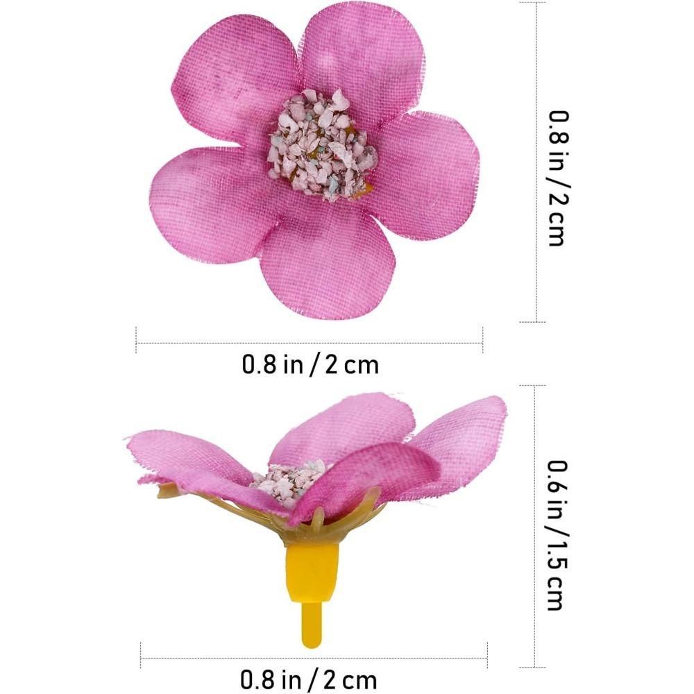 50/100 Stück Mini Gänseblümchen Künstliche Blumenköpfe Seide DIY Bilderrahmen Foto Requisiten Heimdeko Muttertag Hochzeit Dekoration