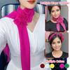 1PC Clothing Fashion Multi-purpose Outfit Elegant Adorn Long Silk Scarf Temperament Accessories Eye-catching Rose