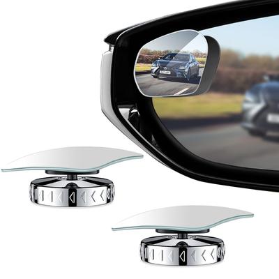 GOOMAND 360° Adjustable Car Auxiliary Mirror (Set of 2) Suction Type, Easy Installation, Wide
