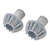 2Pcs RC Car Metal Bevel Gear Zinc Alloy 12T Metal Bevel Gear Replacement RC Parts for WLtoys 124008 124010 RC Cars