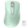 Memzuoix Ergonomic Wireless 1400 5 Battery USB Receiver Compatible with Light Green Mouse, 2.4G Optical, DPI, Buttons, Operated, Included, Cordless,