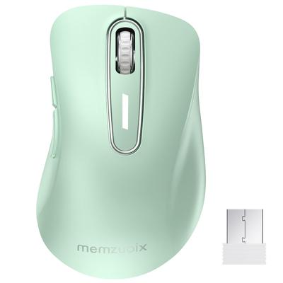 Mouse Sem Fio memzuoix, 2,4 GHz, Design Ergonômico, Uso de Longa Duração, Sem Fadiga, Rastreamento Óptico de Alta Precisão 1400DPI, Receptor USB Incluído, 5 Botões