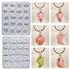 Poppy Crystal Epoxy Resin Irregular Mirror Gem Sticker Pendant Mold