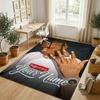Personalized Crystal Velvet Carpet,Travis Scott Custom Printed Name, Plush Area Rug For Home Indoor Decor